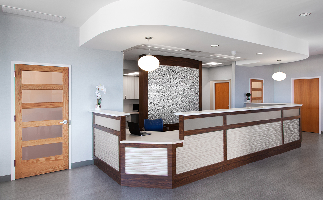 Medical Office Interior Design Reception Desk Designer 