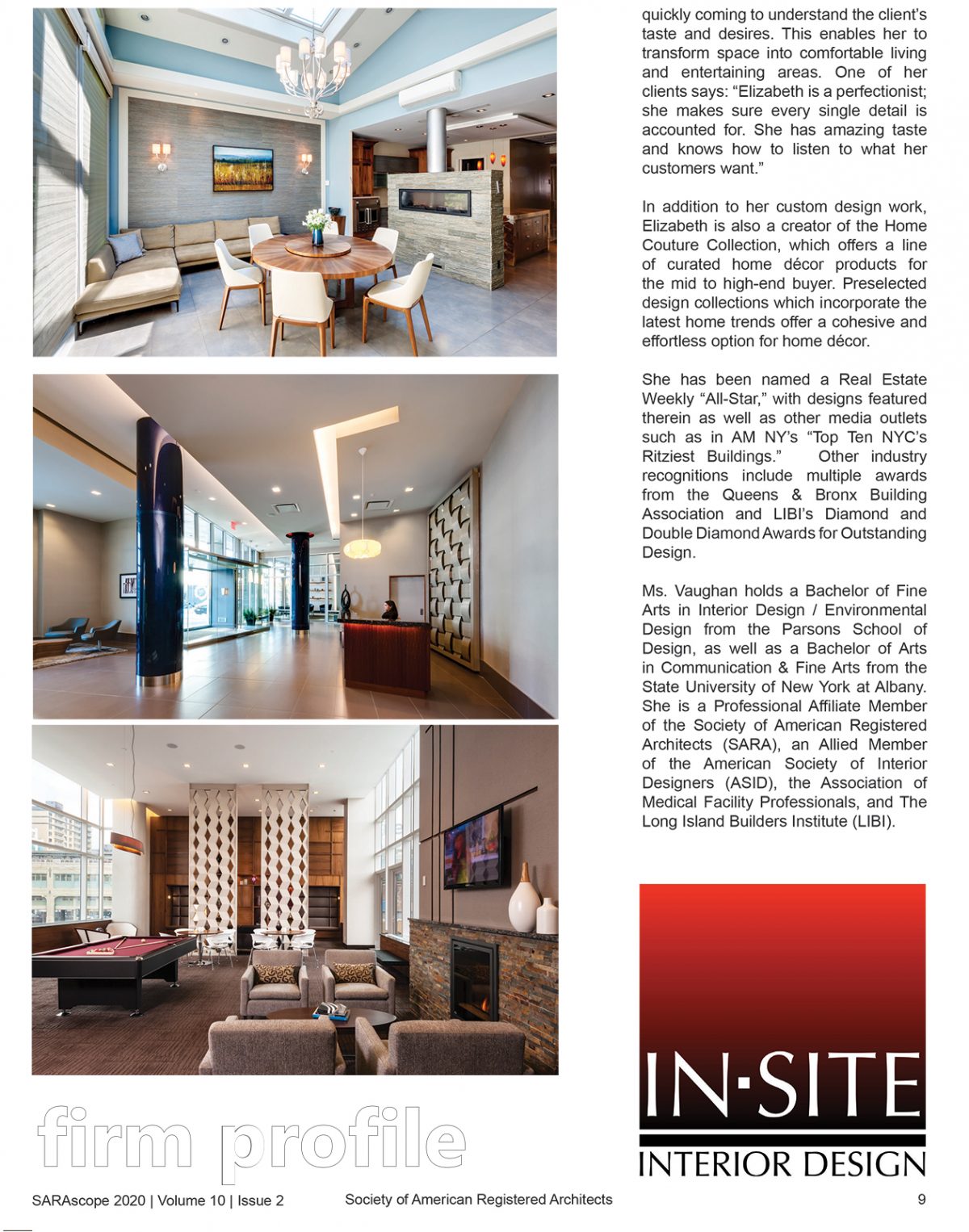 Award Winning & Featured Press NYC | In-Site Interior Design