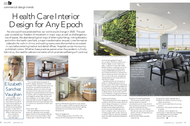 News - Published in the interior design and architecture magazine Diseño  Interior. - TBI
