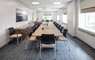 Conference room with table & chairs